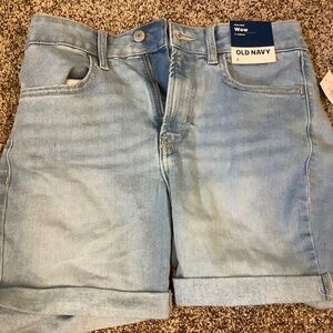 Light Blue Denim Jean Shorts